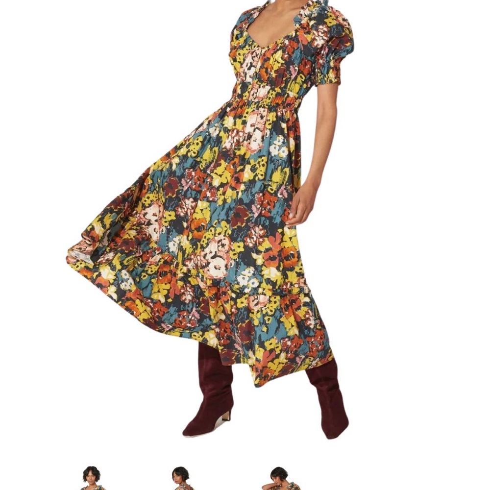 Cleobella Vibrant Floral Maxi Dress